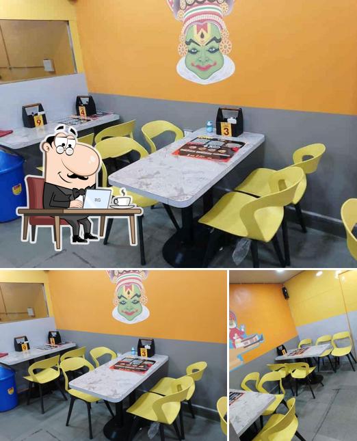 The interior of Dosa Crush Bhopal