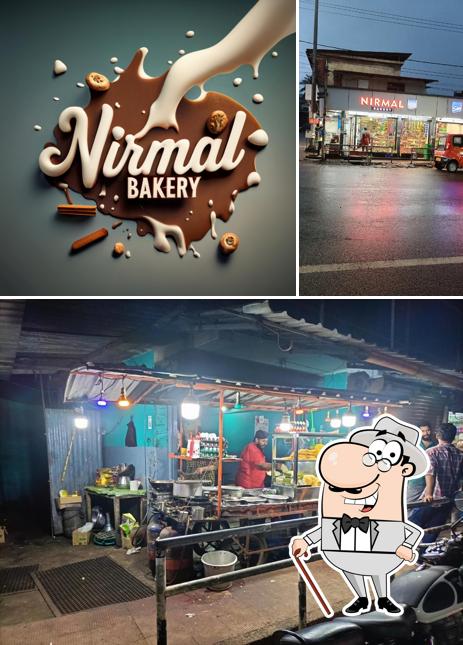 This is the image displaying exterior and food at Nirmal Bakery