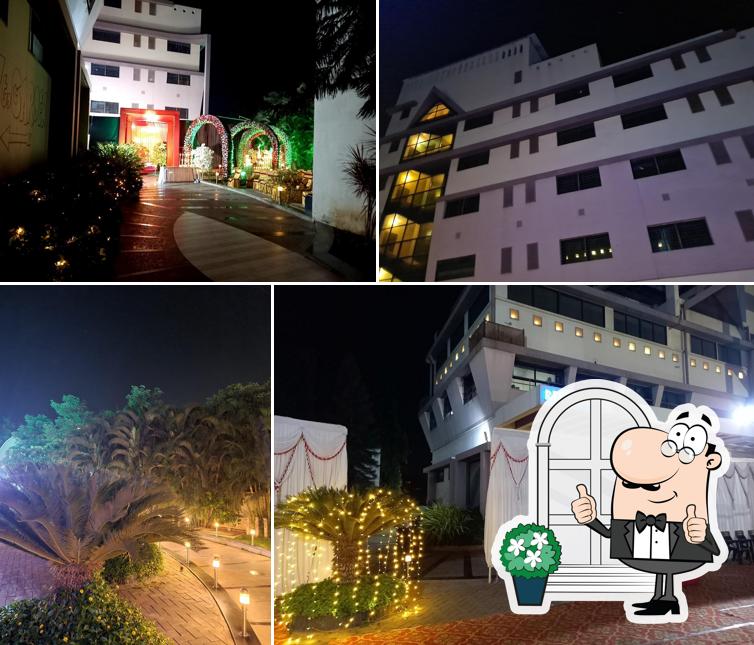 Enjoy the view at the outside area of Aroma Hotel - Best Hotel in Latur