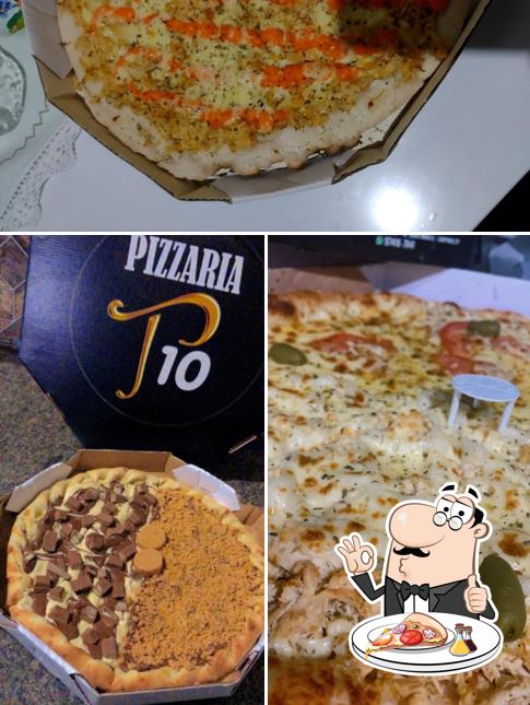 Escolha diferentes tipos de pizza