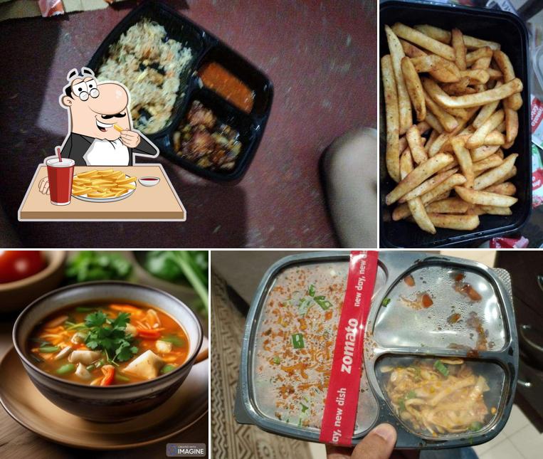French fries at Sizzling Schezwan