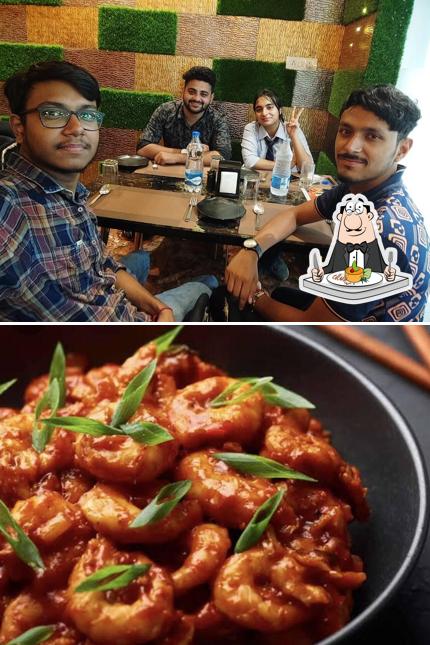 Food at Chowpaty restaurant and kids zone
