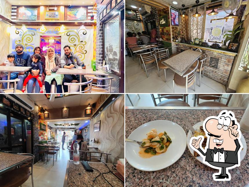 Take a seat at one of the tables at Joney's Place