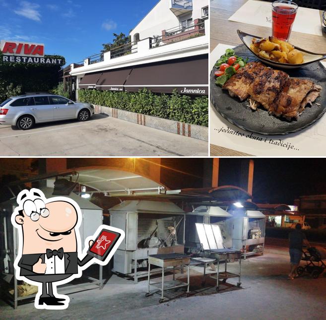 Tra le diverse cose da Restoran Riva si possono trovare la esterno e bevanda