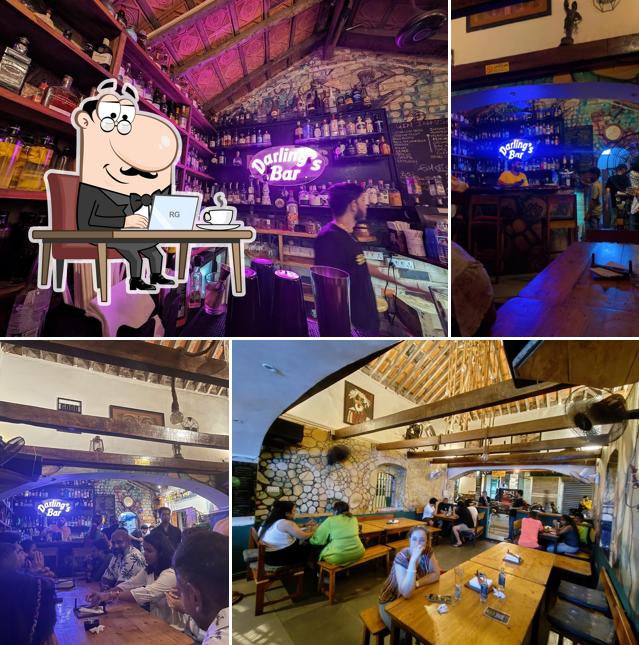 The interior of Darlings bar
