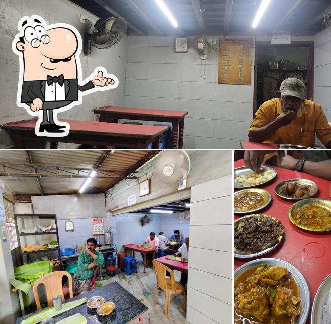 The interior of Adarsh hotel