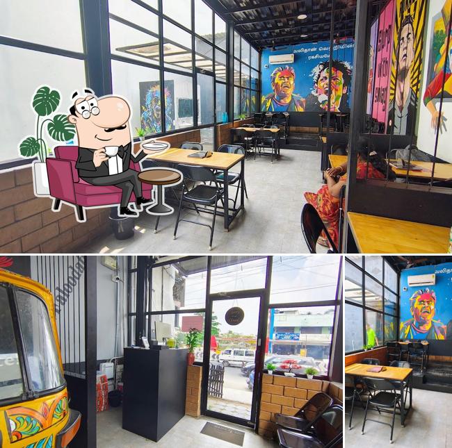 Check out the image depicting interior and exterior at Tandoori tribes