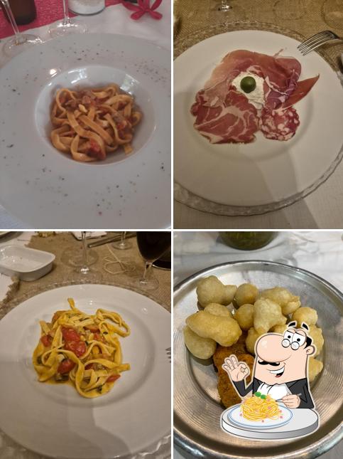 Spaghetti alla carbonara al Antico Casale Smiraglia