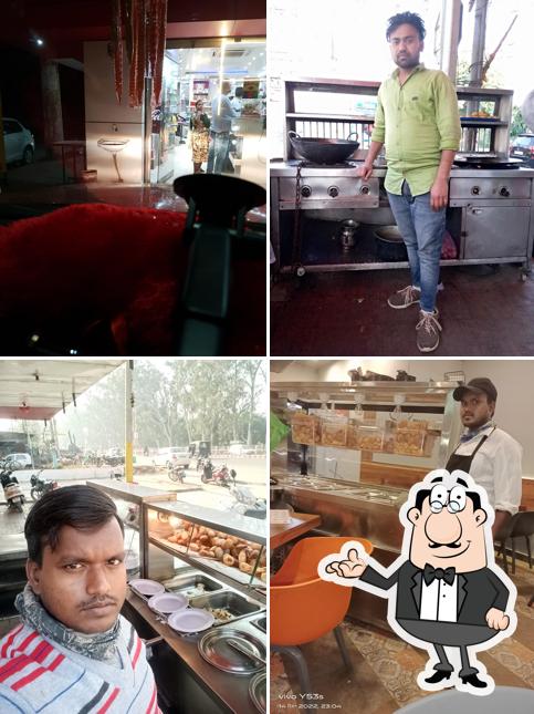 The interior of Bikaner Misthan Bhandar