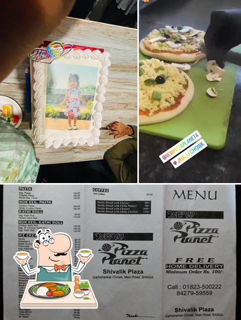 Food at New Pizza Planet