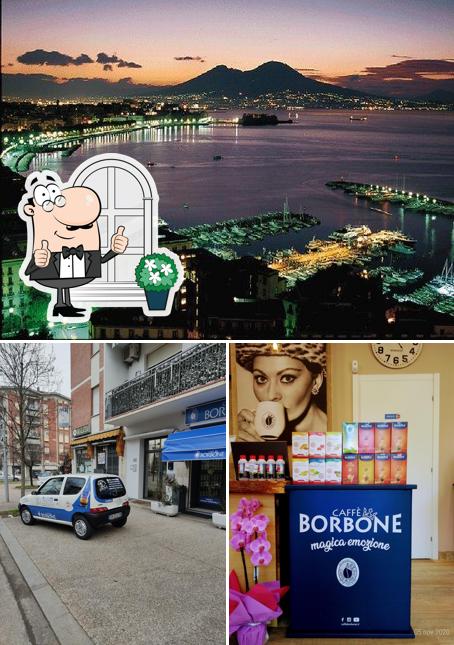 Gli esterni di Il Macinino Caffè Borbone Store Canalina