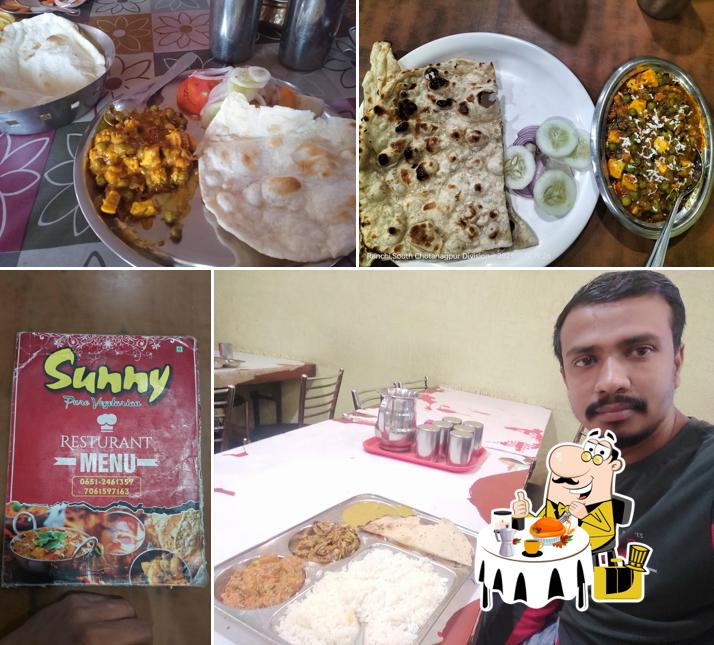 Food at Sunny Restaurant Pure Vegetarian