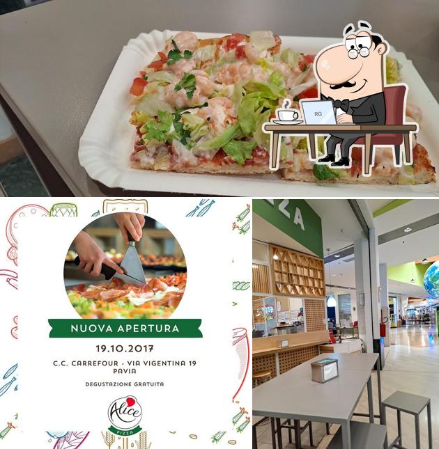 Gli interni di Alice Pizza Pavia
