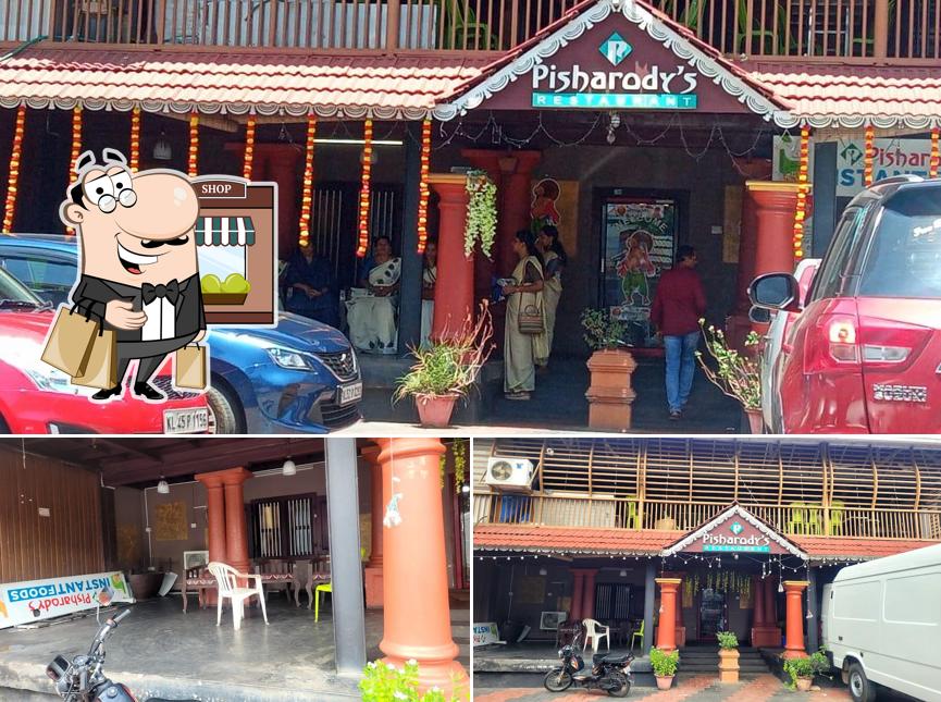 You can get some fresh air outside Pisharody's Restaurant(Pure Veg)