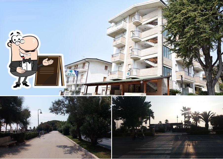 Gli esterni costituiscono una caratteristica importante di Hotel Euro