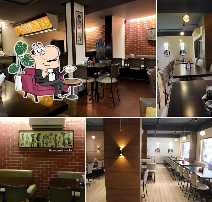 The interior of Swagat, Super Sweet Corn Restaurant