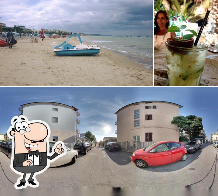 Questa è la foto che mostra la esterno e bevanda di Chalet degli Angeli