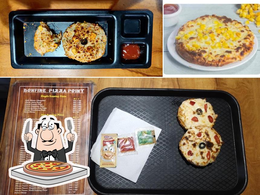 Order pizza at Bonfire Pizza