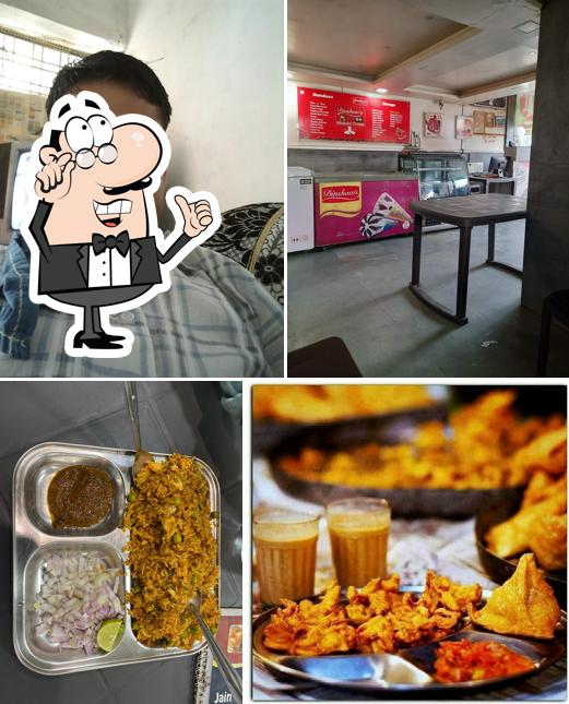 The interior of Jains food point