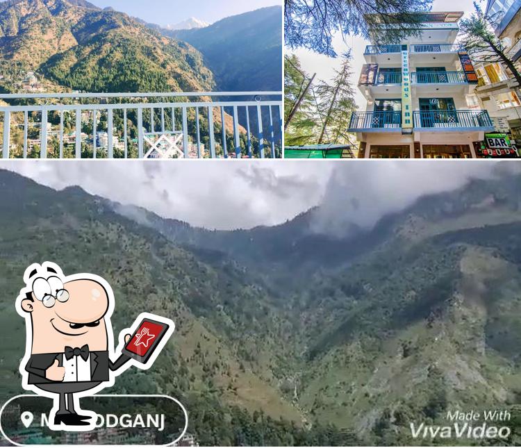 Check out the exterior of Hotel Greenwoods Inn Roof top Restaurant McLeodganj (09805436666)