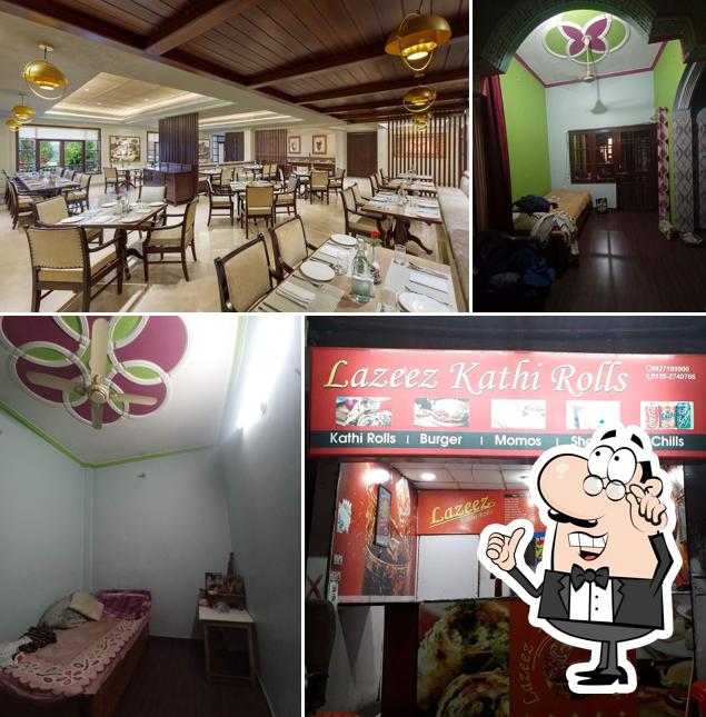 The interior of Lazeez Restaurant