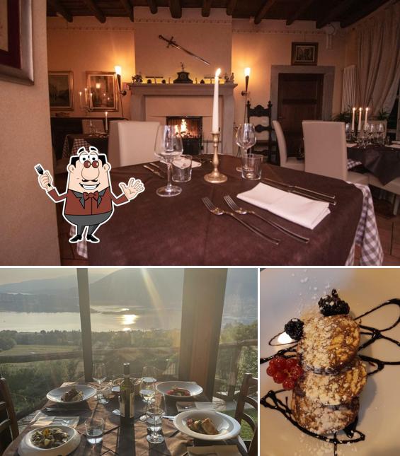 Questa è la foto che mostra la cibo e interni di Antica Locanda La Tinara del Belvedere