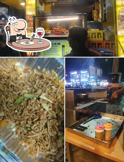 Among various things one can find food and interior at CSK Shawarma Food Truck