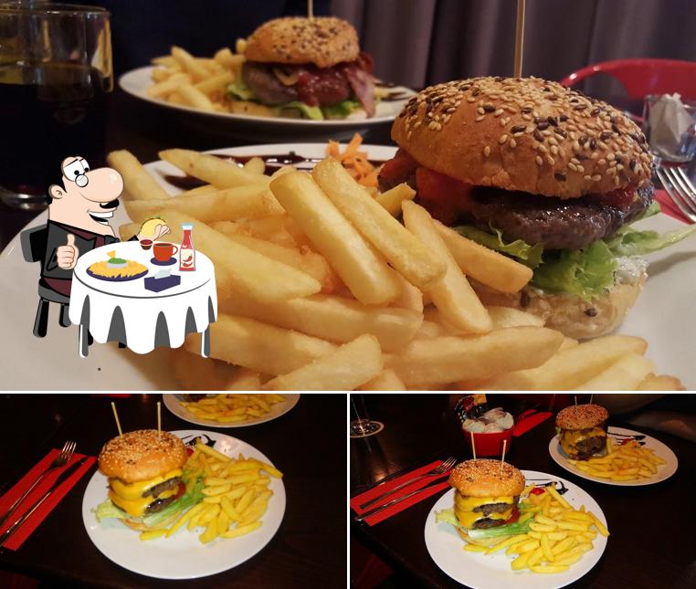 Gustati uno dei tipi di hamburger serviti a Le Non-Stop burger Lutry