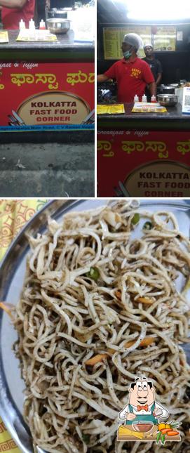 Spaghetti bolognese at Kolkata fast food corner