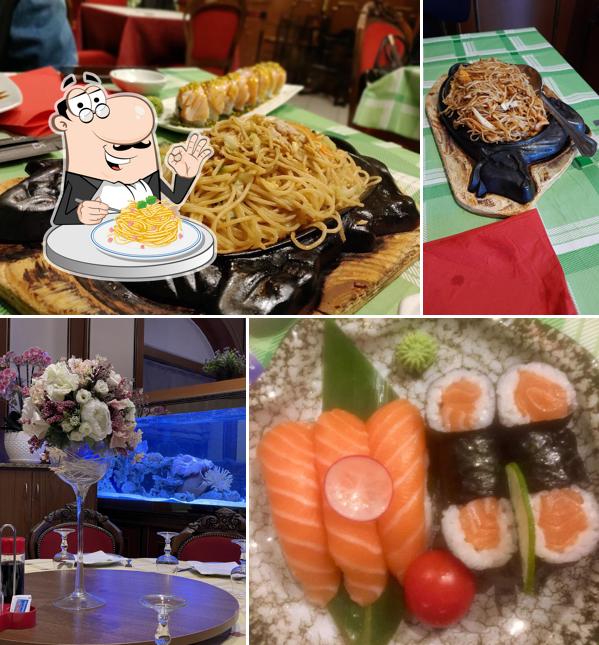 Spaghetti alla carbonara al La Grande Muraglia Cinese Latina