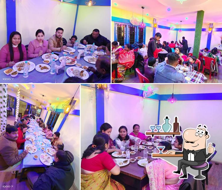 The interior of Adda Restaurant , Lumding