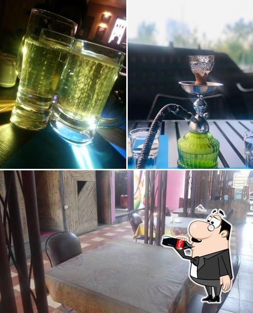 The picture of drink and interior at Carnival Resto Bar