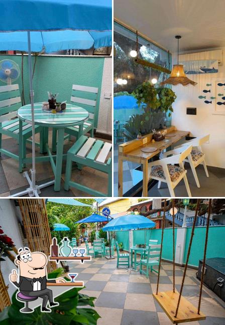 The interior of PAZ GOA CAFE Anjuna