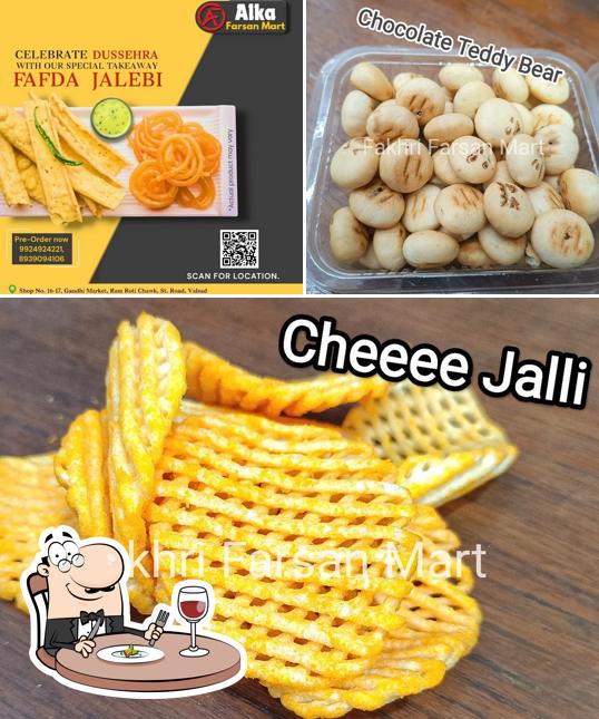 Food at Alka Farsan Mart