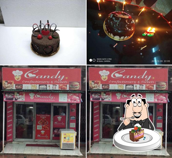 Chocolate cake at Candy