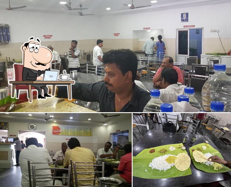 The interior of Maruthi Pure Vegetarian