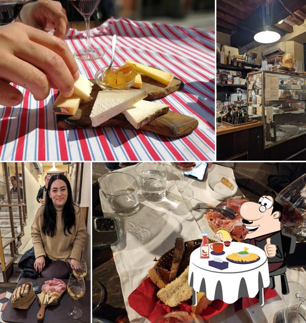 Piatto di formaggi al Enoteca Tabarro
