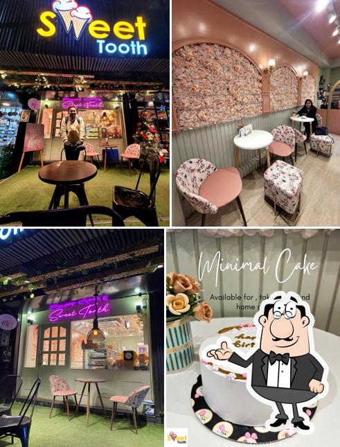 Take a seat at one of the tables at SWEET TOOTH