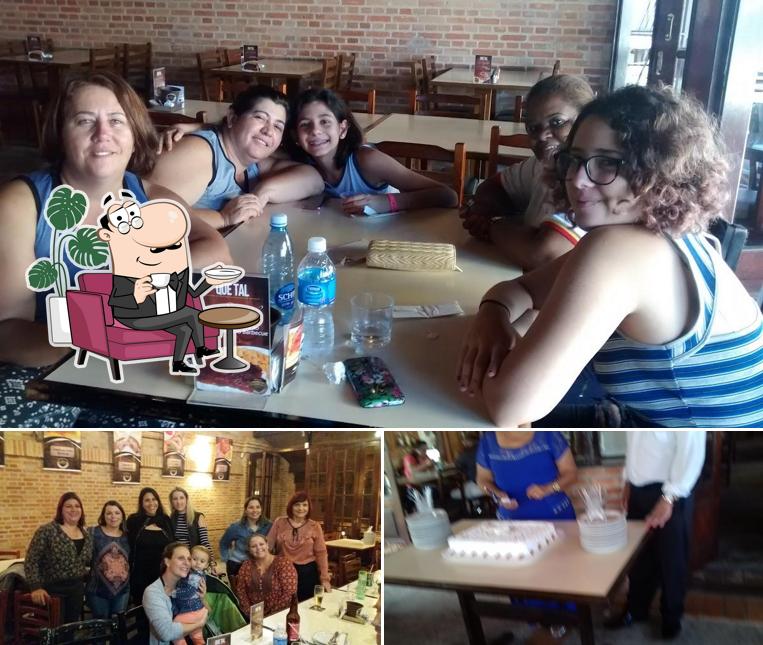 Sente em uma das mesas no Restaurante Vecchio Cancian Sorocaba