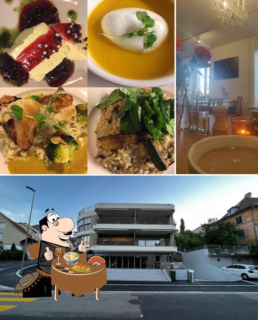La foto della cibo e esterno di Restaurant Gotthard