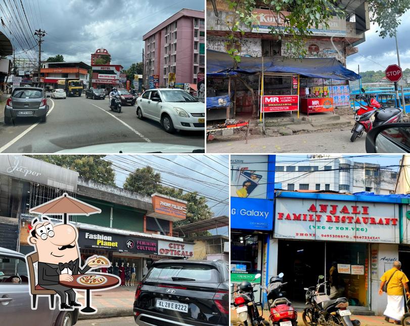 Enjoy the view at the outside area of Anjali Family Restaurant Thiruvalla