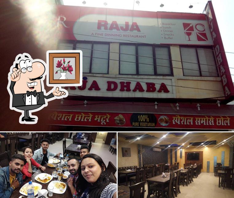 The interior of Raja Dhaba