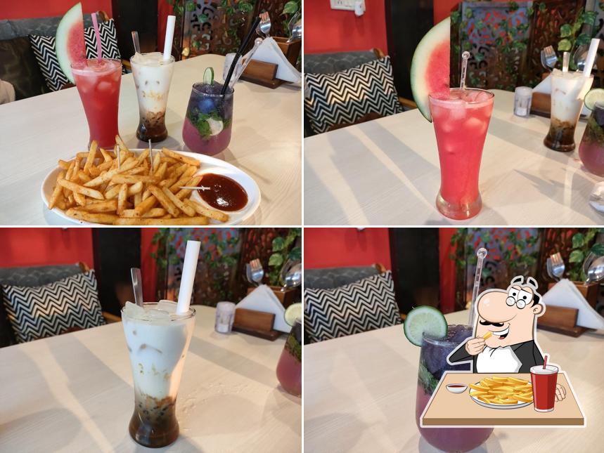 French fries at Cherry Blossom Cafe & Asian Cuisine