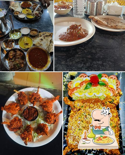 Meals at Papal Mutton Bhakri, bhukum