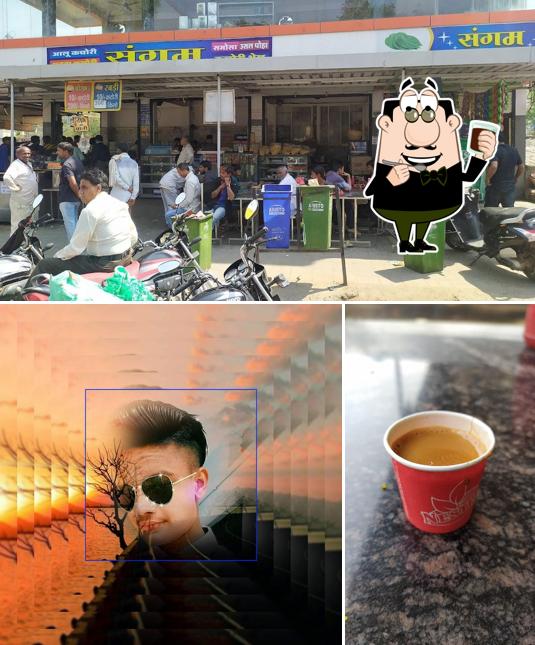 Enjoy a beverage at sangam restaurant