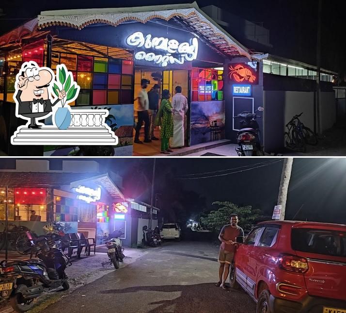 Enjoy the view at the outside area of Kumbalanghi Nights Restaurant