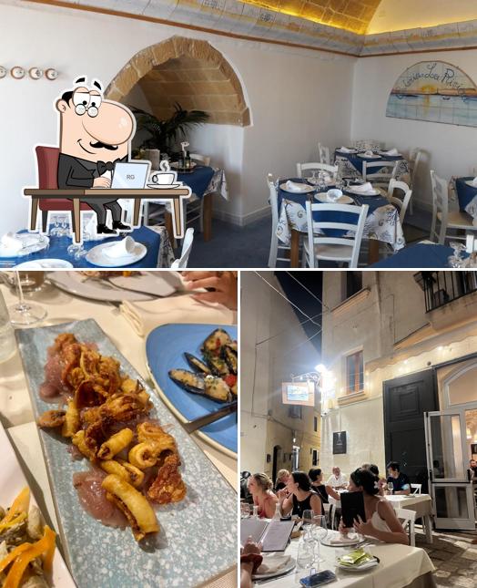 Gli interni di Osteria Sant’Angelo
