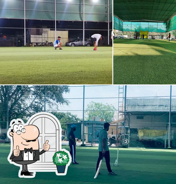 You can get some fresh air outside Dugout - Turf and Cafe