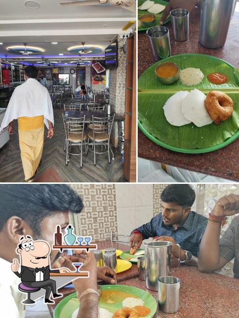 The interior of Hotel Vasanth Bhavan