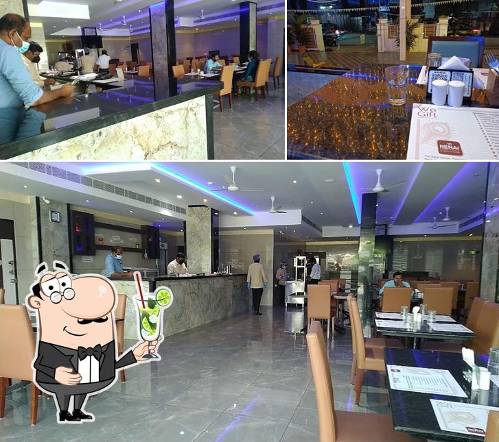 Enjoy a beverage at Poonthanam Restaurant